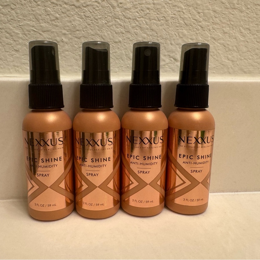 Nexxus Epic Shine Anti-Humidity Spray 2 fl oz / 59 mL (Lot of 4) Travel Size